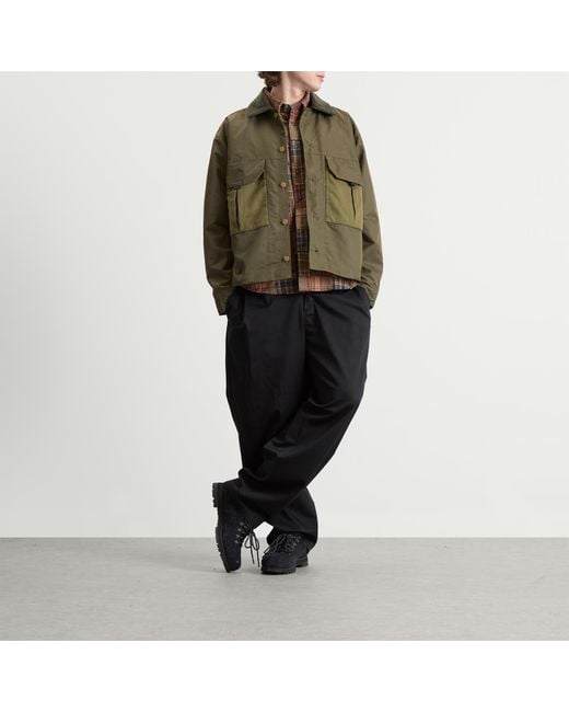 Brain Dead Green Cropped Chore Jacket for men