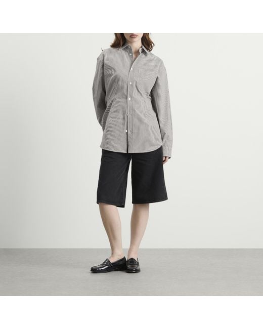 Agolde Gray Cinch Shirt