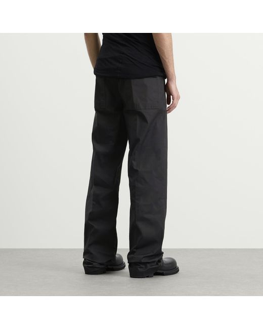 Rick Owens Black Dietrich Drawstring Pant for men