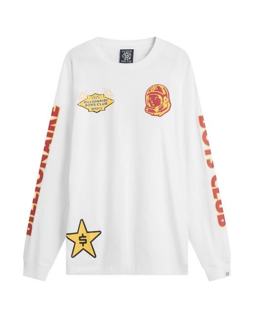 BBCICECREAM White Multi Graphic Longsleeve T-Shirt for men