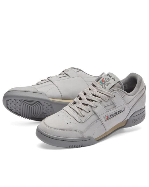 靴 Reebok x Sony PlayStation Workout Plus Reebok x Sony Playstation Workout Plus Sneaker (Grey) | END. Launches