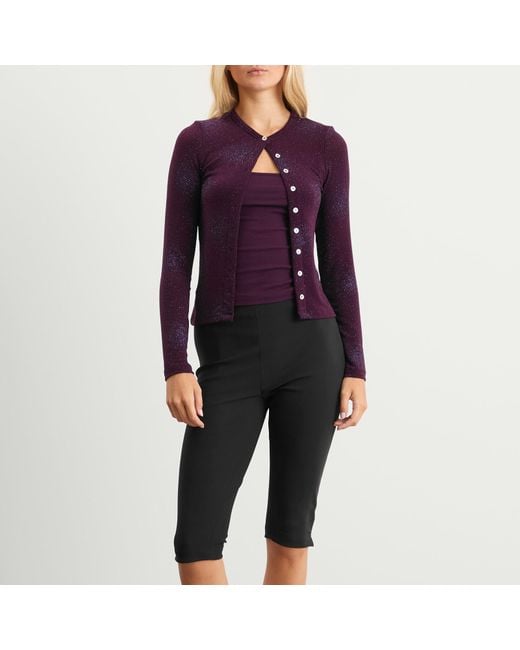 Fruity Booty Purple Isola Sparkly Cardigan Set