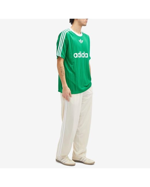 Adidas Green Adicolor Poly T-Shirt for men