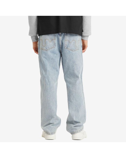 ICECREAM Blue Running Dog Double Scoop Denim Pant for men
