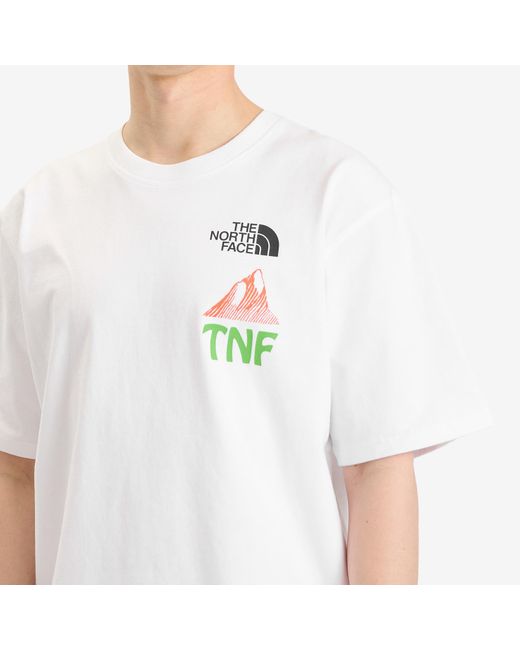 The North Face White Heaven & Earth Graphic T-Shirt for men