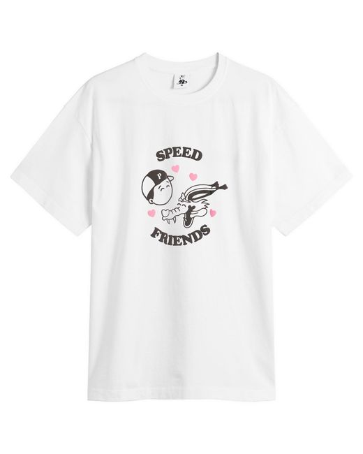 Pawa Speed Sports White Friends T-Shirt for men