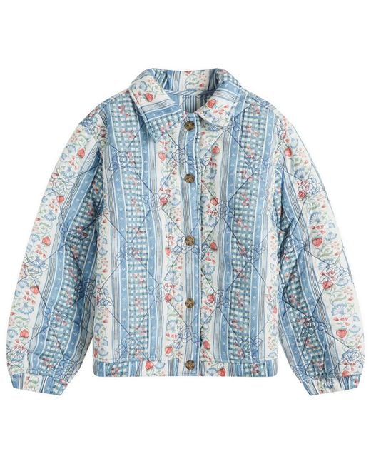 Damson Madder Blue Claudia Reversible Floral Jacket