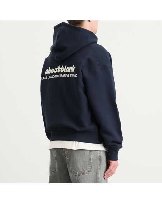 About Blank Blue Presented By End. Zev Zip Hoodie for men