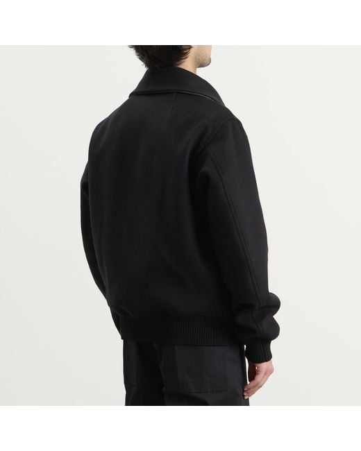 Rick Owens Black Dracuflight Jacket for men