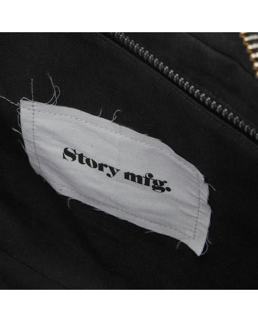 STORY mfg. Black Medium Crossbody Drawstring Port-All Bag for men