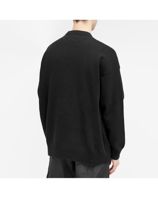 Balenciaga Black Crew Knit for men