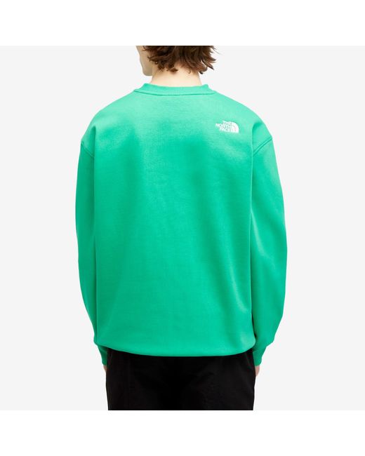 The North Face Green Essential Crew Sweatshirt for men