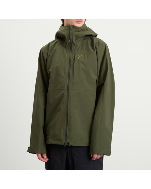Haglöfs Green Front Proof Ii Waterproof Jacket for men