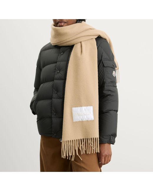 Moncler Natural Wool Scarf
