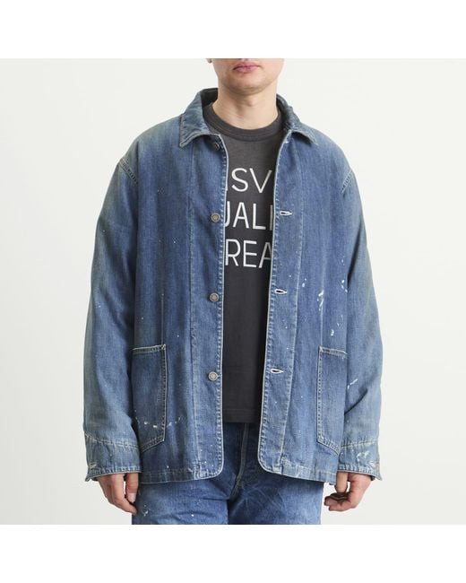 Visvim Blue Social Sculpture Dmgd Down Jacket for men