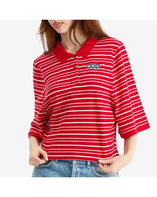 Martine Rose Red Polo T-Shirt
