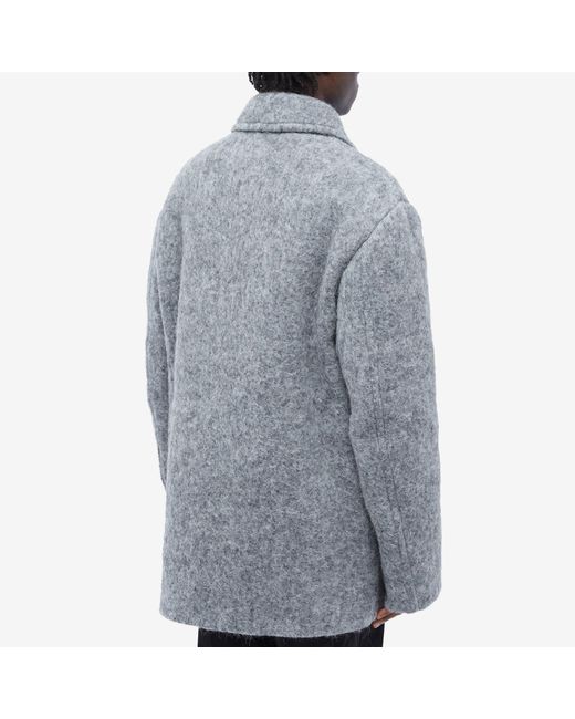 Dries Van Noten Gray Ronnor Wool Jacket for men