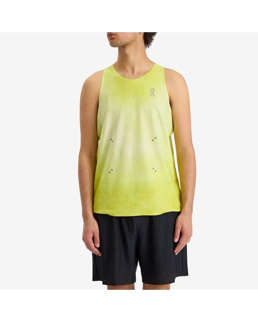 On Shoes Pace Tank in Yellow for Men | Lyst