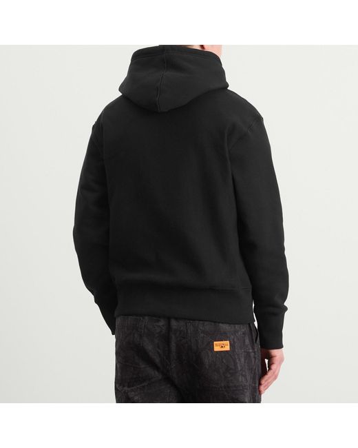 Service Works Black Trademark Hoodie for men