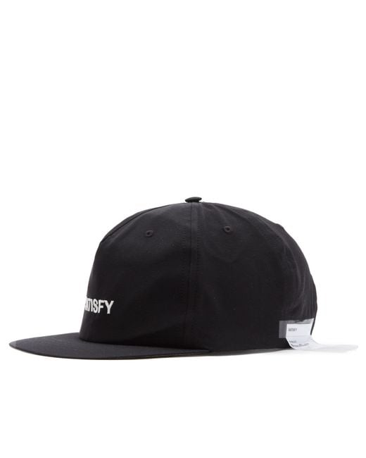 Satisfy Black Peaceshell 5-Panel Pinch Cap for men