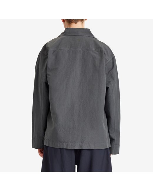MHL ブラックシャツ MHL by Margaret Howell Storm Flap Shirt in Black for Men | Lyst