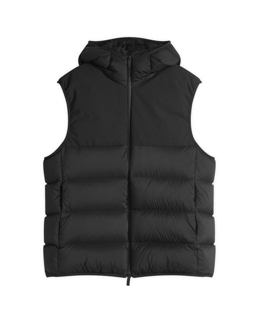 Moncler Recycled Longue Saison Opaque Vest in Black for Men
