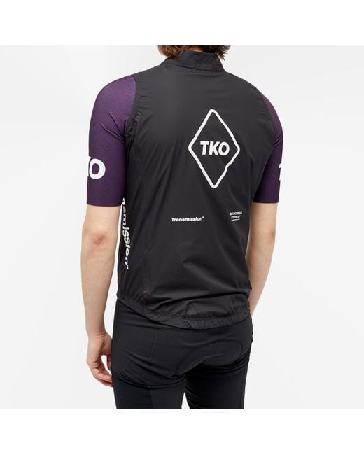 Pas Normal Studios T.k.o Mechanism Rain Gilet in Black for