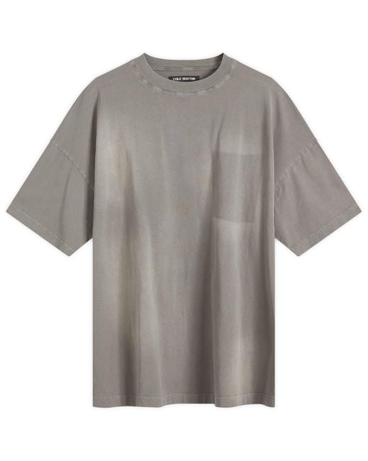 Cole Buxton Gray Pocket Fade T-Shirt for men