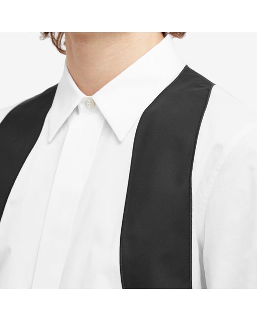 Alexander McQueen White Half Charm Harness Shirt for men