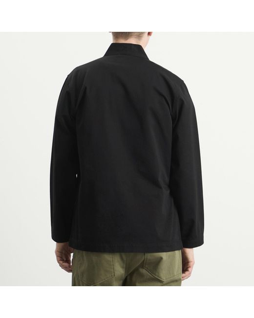 Universal Works Black Twill Kyoto Work Jacket for men
