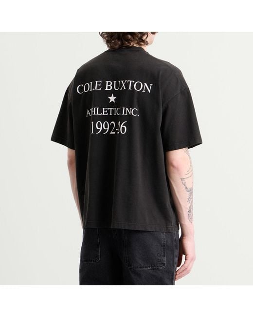 Cole Buxton Black Athletic Inc T-Shirt for men