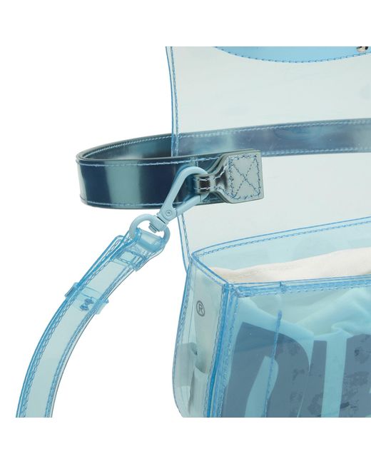 DIESEL Blue 1Dr Logo Perspex Handbag