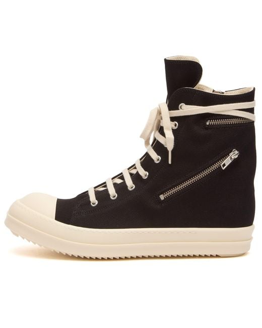 Rick Owens Black Cargo Sneaks for men