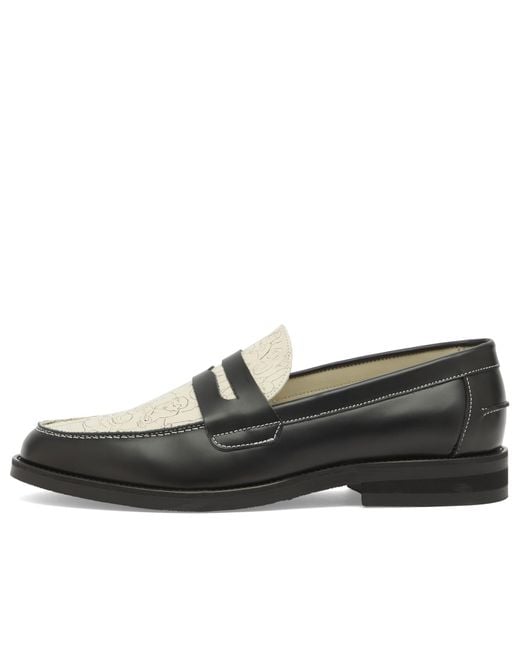 Duke & Dexter Black Wilde Ny Cafe Penny Loafer for men