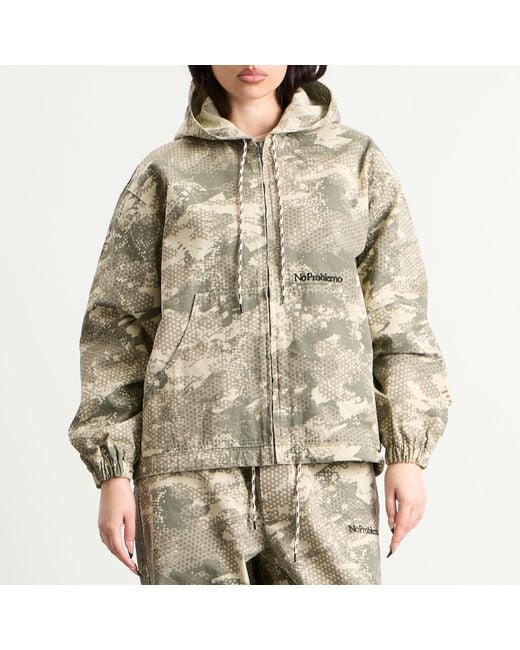 No Problemo Multicolor Forest Ripstop Work Jacket