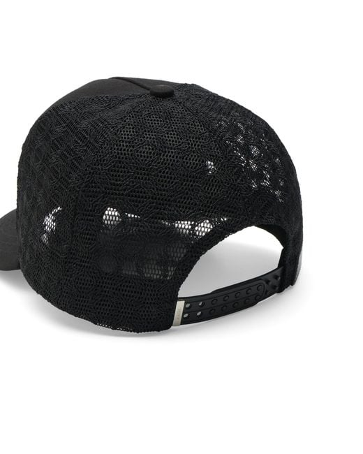Amiri Black Canvas Ma Trucker Hat for men