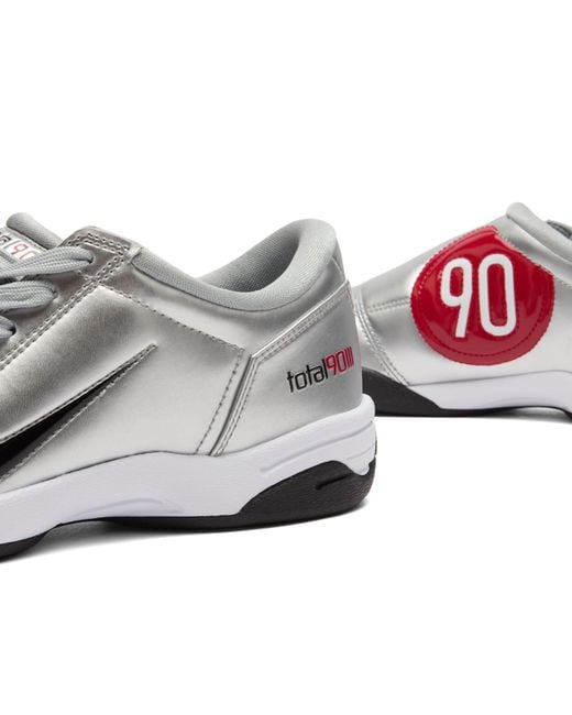 Nike White T90 Mtlc W Sneaker