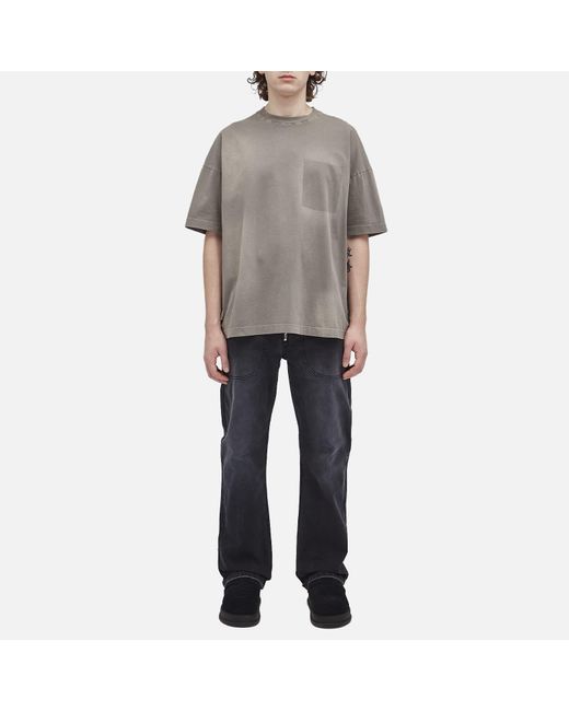 Cole Buxton Gray Pocket Fade T-Shirt for men