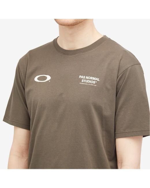 Pas Normal Studios Brown X Oakley Off-Race T-Shirt for men