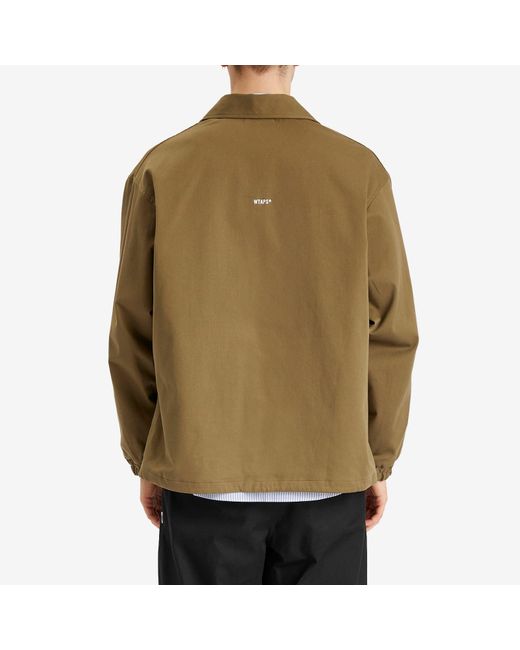 (w)taps Green Cordura Windbreaker Jacket for men