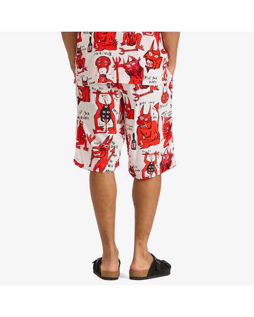 Endless Joy Red Devil Shorts for men
