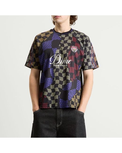 Dime Blue Checkered Home Jersey for men