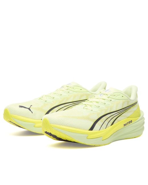 PUMA Yellow Deviate Nitro 4 Sneaker for men