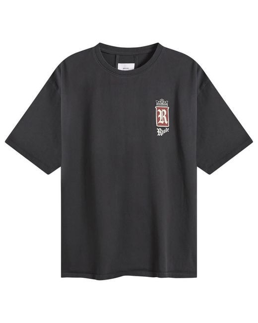 Rhude Black Fumar 91 T-Shirt for men