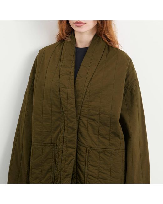 Girls Of Dust Green Edo Quilted Jacket