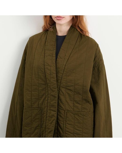 Girls Of Dust Green Edo Quilted Jacket
