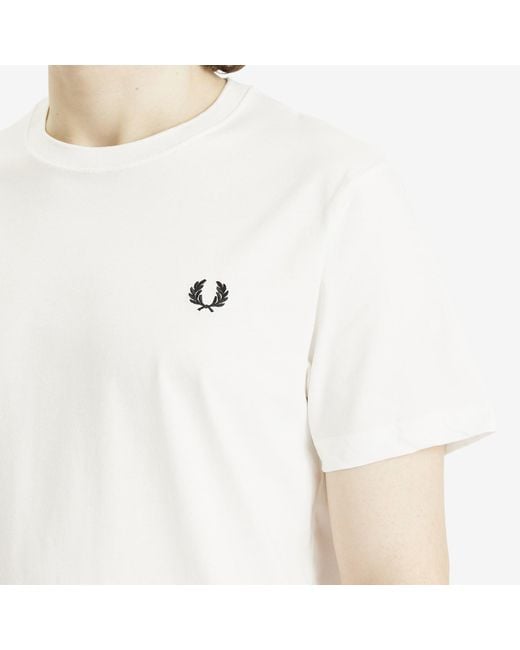 Fred Perry White Logo T-Shirt for men
