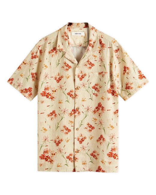 Kestin Natural Crammond Floral Print Shirt for men