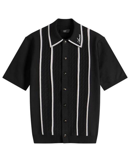 Amiri Black Script Stripe Shirt for men