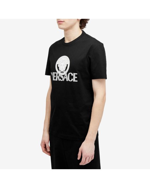 Versace Black Medusa Print T-Shirt for men